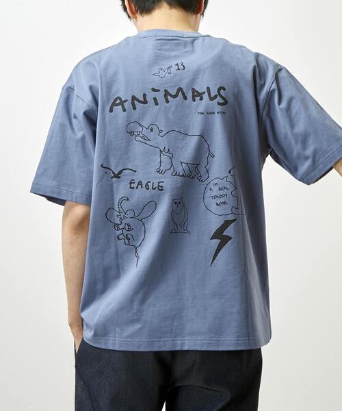 MEN'S MELROSE(メンズメルローズ)の「《別注》【MASTER FRAME/マスターフレーム】MARK GONZALES ARTWORK COLLECTION Tシャツ(Tシャツ/カットソー・メンズ・ホワイト/ホワイト系その他/ブルー/ブラウン/ブラウン系その他/ホワイト系その他2/ホワイト系その他3/ブルー系その他・1/2/3/4)」の8枚目の写真