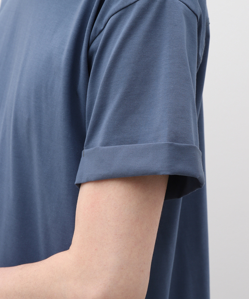 EDIFICE（エディフィス）の「ガスコットン BAR-TACK Tシャツ（Tシャツ/カットソー・メンズ・ベージュ/カーキ/ブルー/ブラック系その他・LARGE/MEDIUM）」の12枚目の写真