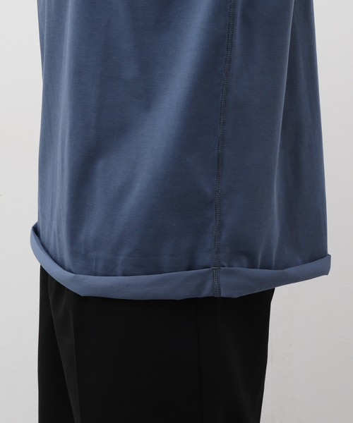 EDIFICE（エディフィス）の「ガスコットン BAR-TACK Tシャツ（Tシャツ/カットソー・メンズ・ベージュ/カーキ/ブルー/ブラック系その他・LARGE/MEDIUM）」の14枚目の写真