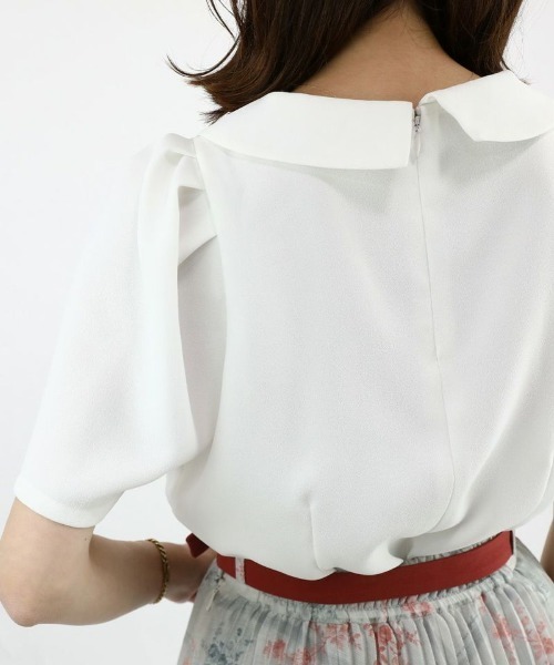 an another angelus(アンアナザーアンジェラス)の「アイビーローズスカーフタイ付きブラウス(シャツ/ブラウス・レディース・オフホワイト/アイボリー・FREE)」の14枚目の写真