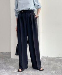 fredy emue | 2タックスラックス【レングス長め丈あり】(スラックス)