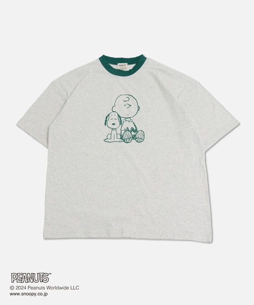 PEANUTS(ピーナッツ)の「PEANUTS / ピーナッツ スヌーピー ユニ半袖Tシャツ(Tシャツ/カットソー・メンズ・C/D/A/B・S/M/L)」の5枚目の写真