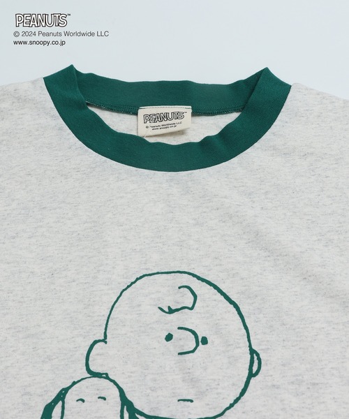 PEANUTS(ピーナッツ)の「PEANUTS / ピーナッツ スヌーピー ユニ半袖Tシャツ(Tシャツ/カットソー・メンズ・C/D/A/B・S/M/L)」の7枚目の写真