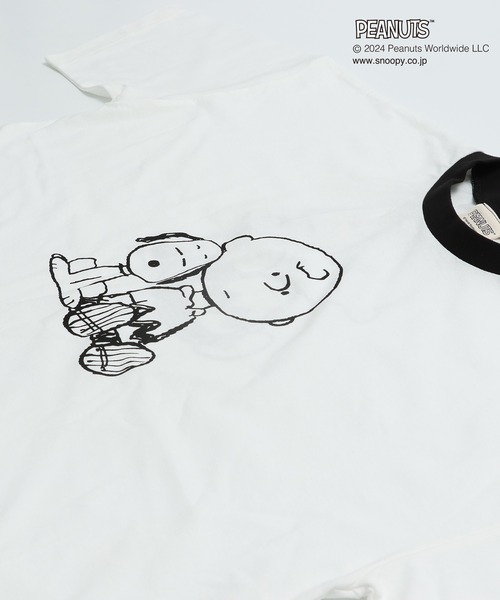 PEANUTS(ピーナッツ)の「PEANUTS / ピーナッツ スヌーピー ユニ半袖Tシャツ(Tシャツ/カットソー・メンズ・C/D/A/B・S/M/L)」の14枚目の写真