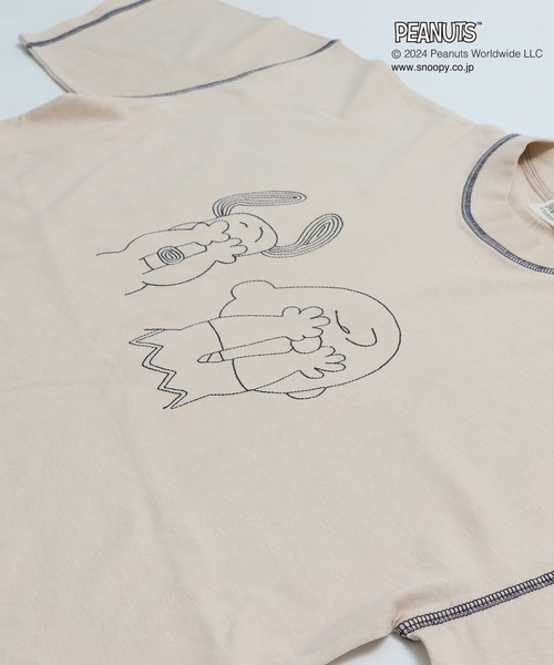 PEANUTS(ピーナッツ)の「PEANUTS / ピーナッツ スヌーピー ユニ半袖Tシャツ(Tシャツ/カットソー・メンズ・C/D/A/B・S/M/L)」の11枚目の写真