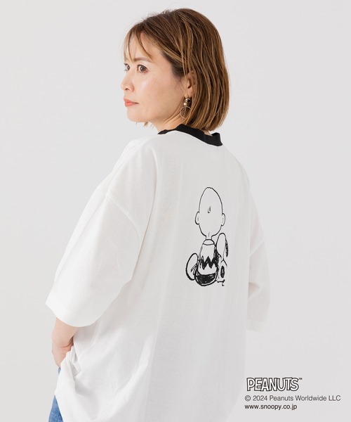 PEANUTS(ピーナッツ)の「PEANUTS / ピーナッツ スヌーピー ユニ半袖Tシャツ(Tシャツ/カットソー・メンズ・C/D/A/B・S/M/L)」の20枚目の写真