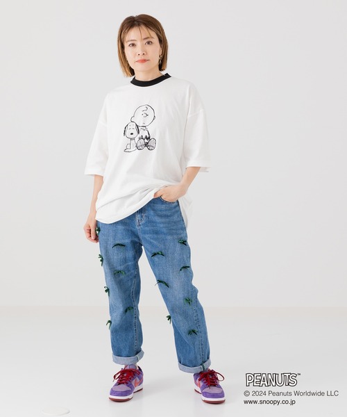 PEANUTS(ピーナッツ)の「PEANUTS / ピーナッツ スヌーピー ユニ半袖Tシャツ(Tシャツ/カットソー・メンズ・C/D/A/B・S/M/L)」の21枚目の写真