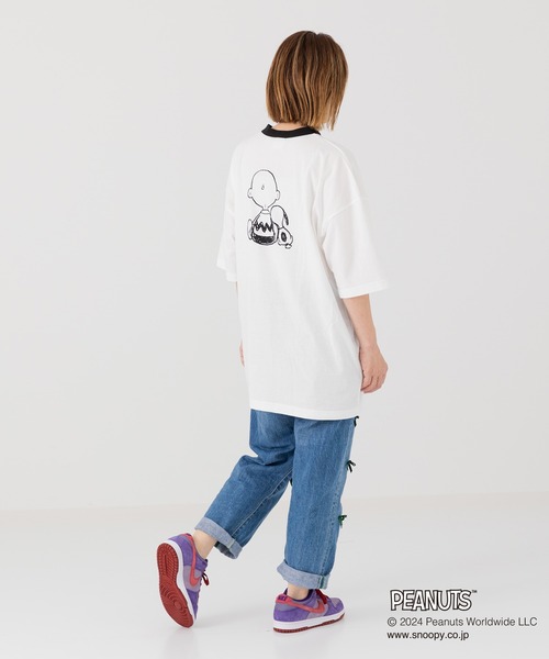 PEANUTS(ピーナッツ)の「PEANUTS / ピーナッツ スヌーピー ユニ半袖Tシャツ(Tシャツ/カットソー・メンズ・C/D/A/B・S/M/L)」の22枚目の写真