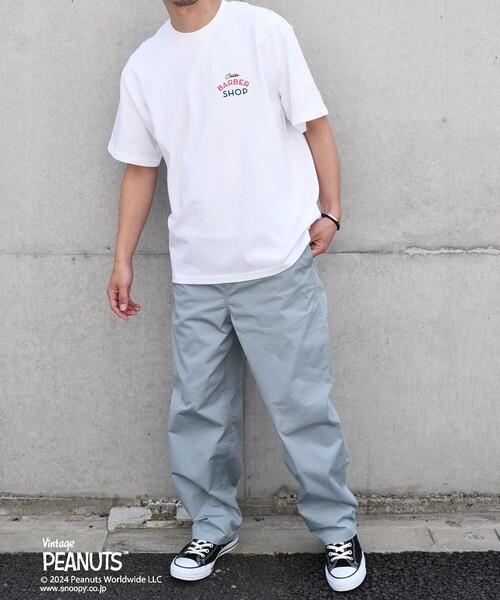 PEANUTS(ピーナッツ)の「SHIPS any: SNOOPY コラボ カルチャー グラフィック バック プリント Tシャツ◇(Tシャツ/カットソー・メンズ・ホワイト系/ホワイト/ライトホワイト・MEDIUM/LARGE/X-LARGE)」の4枚目の写真