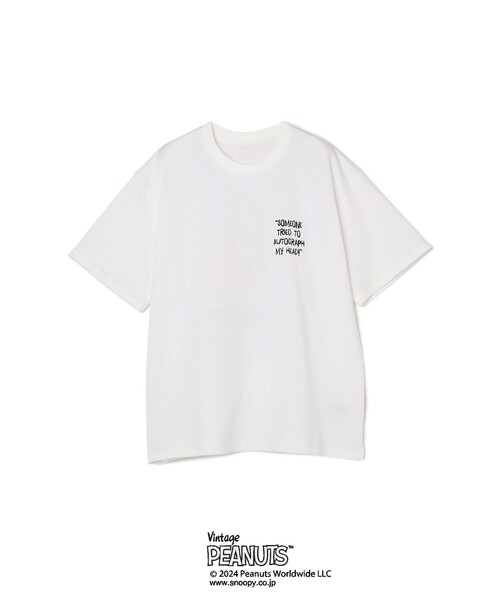 PEANUTS（ピーナッツ）の「SHIPS any: SNOOPY コラボ カルチャー グラフィック バック プリント Tシャツ◇（Tシャツ/カットソー・メンズ・ホワイト系/ホワイト/ライトホワイト・MEDIUM/LARGE/X-LARGE）」の12枚目の写真