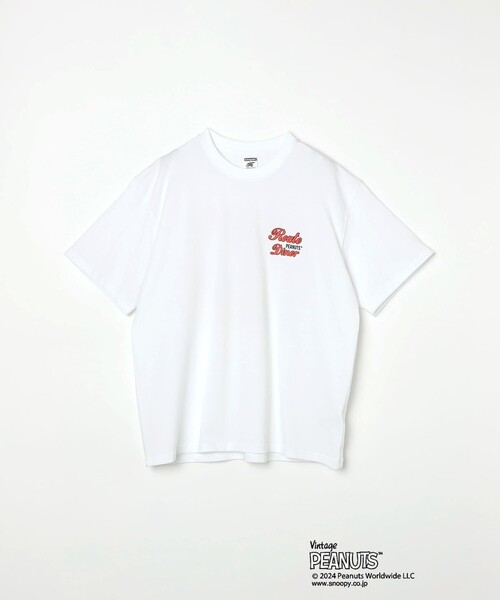 PEANUTS（ピーナッツ）の「SHIPS any: SNOOPY コラボ カルチャー グラフィック バック プリント Tシャツ◇（Tシャツ/カットソー・メンズ・ホワイト系/ホワイト/ライトホワイト・MEDIUM/LARGE/X-LARGE）」の21枚目の写真