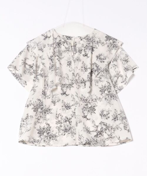 【セール】フリルスリーブ花柄ブラウス（シャツ/ブラウス）｜12Twelve Agenda（トゥエルブ アジェンダ）