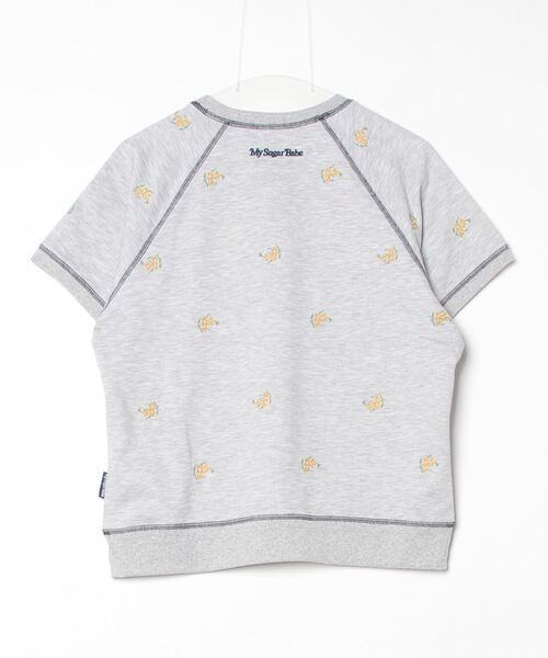 My sugar Babe(マイシュガーベイブ)の「msb patch flower embroidery pattern short sleeve sweat(Tシャツ/カットソー・メンズ・杢グレー/ネイビー・MEDIUM/LARGE/X-LARGE)」の3枚目の写真