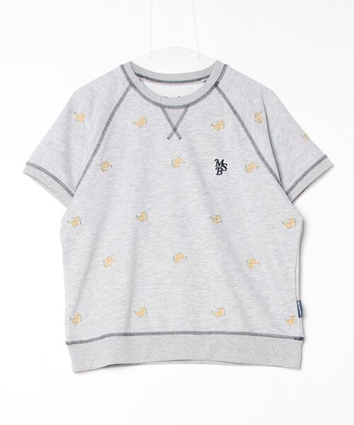 My sugar Babe(マイシュガーベイブ)の「msb patch flower embroidery pattern short sleeve sweat(Tシャツ/カットソー・メンズ・杢グレー/ネイビー・MEDIUM/LARGE/X-LARGE)」の7枚目の写真