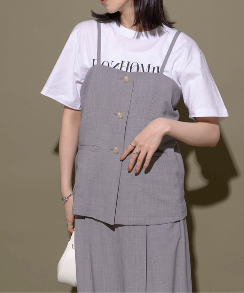 Eimee Law フレアビスチェ Eimee Law（エイミーロウ）の「ペプラムフレアビスチェ（ニット