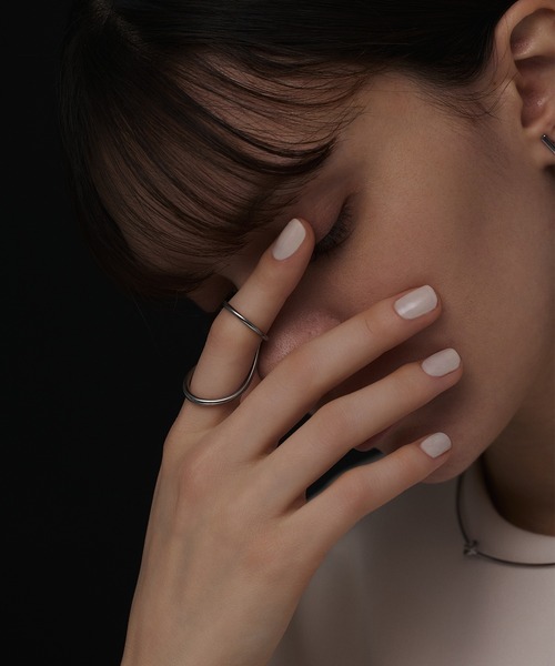 CENE(セネ)の「【CENE】セネ/ブリッジリング(リング・レディース・シルバー/ゴールド・MEDIUM)」の2枚目の写真