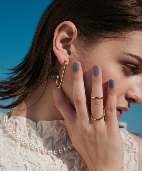 CENE(セネ)の「【CENE】セネ/ブリッジリング(リング・レディース・シルバー/ゴールド・MEDIUM)」の3枚目の写真