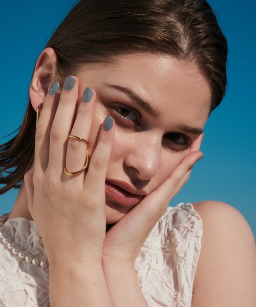 CENE(セネ)の「【CENE】セネ/ブリッジリング(リング・レディース・シルバー/ゴールド・MEDIUM)」の4枚目の写真