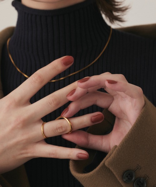 CENE(セネ)の「【CENE】セネ/ブリッジリング(リング・レディース・シルバー/ゴールド・MEDIUM)」の8枚目の写真