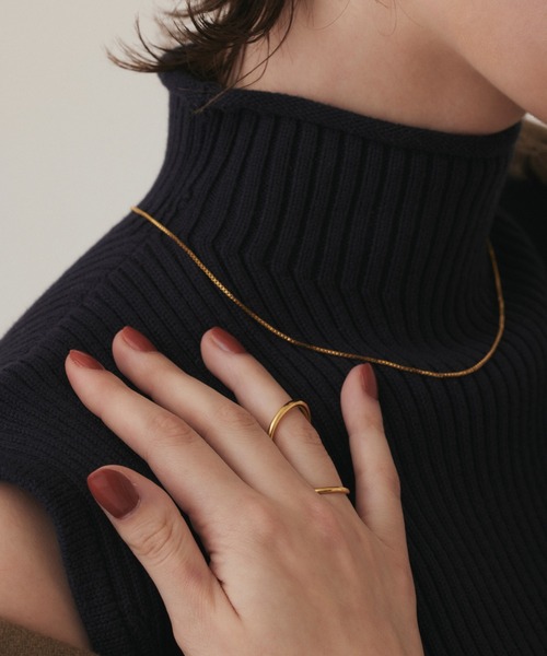 CENE(セネ)の「【CENE】セネ/ブリッジリング(リング・レディース・シルバー/ゴールド・MEDIUM)」の9枚目の写真