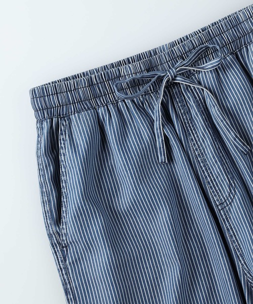 BACK NUMBER(バックナンバー)の「BACK NUMBER(バックナンバー)接触冷感ヒッコリーワイドパンツ(その他パンツ・レディース・ブルー・L/M/S)」の4枚目の写真
