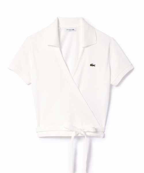 美品⭐️コムデギャルソンシャツ ラコステ 半袖ポロシャツ 鹿の子 ホワイト XL ポロシャツ／半袖／LACOSTE／ウォッシャブル／コットン鹿の子