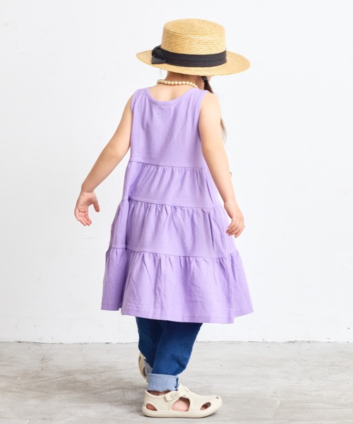 Life Support Products（ライフサポートプロダクツ）の「梨地ティアードワンピース（80～150cm）（ワンピース・キッズ・ピンク/ライトブルー/パープル・90/140/150/100/110/120/80/130/95）」の11枚目の写真