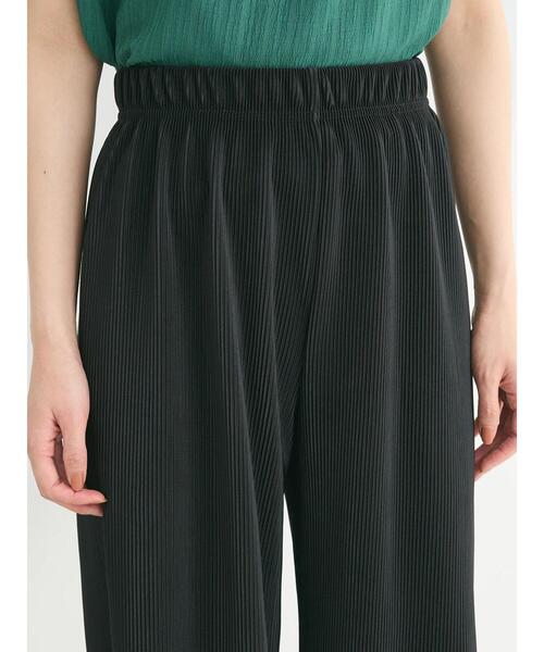 Green Parks(グリーンパークス)の「セルフカットプリーツワイドパンツ(その他パンツ・レディース・ブラック系その他2/ブラウン系その他4/ベージュ系その他2/ブラック・FREE)」の13枚目の写真
