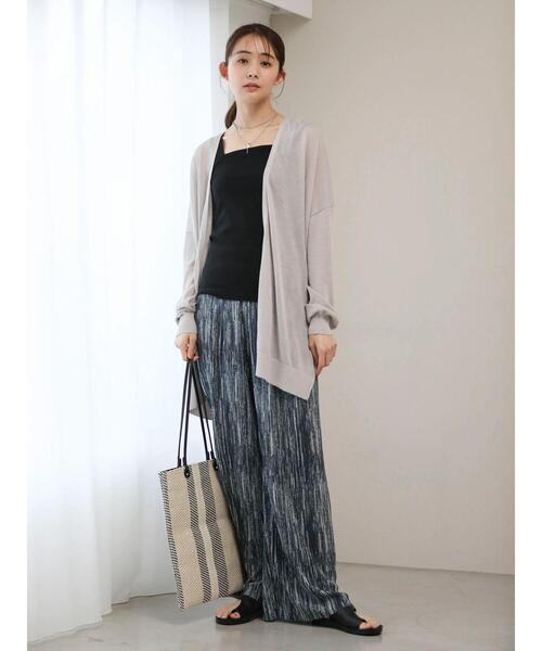 Green Parks(グリーンパークス)の「セルフカットプリーツワイドパンツ(その他パンツ・レディース・ブラック系その他2/ブラウン系その他4/ベージュ系その他2/ブラック・FREE)」の17枚目の写真