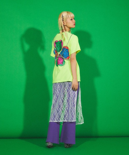 PUNYUS（プニュズ）の「リボン付きレースレイヤードスカート（スカート・レディース・ホワイト/ブラック・2/4/3/1）」の18枚目の写真