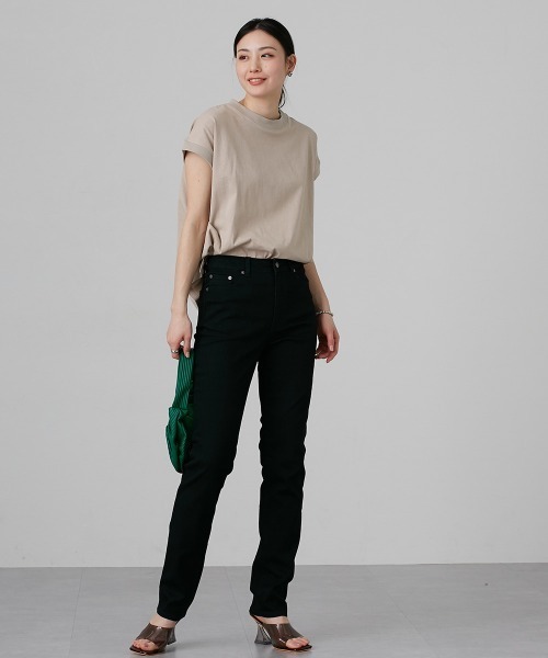 slattgir(スラットジール)の「高身長 ストレッチうすカルデニムすっきりストレートパンツ(股下82cm) 丈長め・トールサイズ(デニムパンツ・レディース・ブルー系/ブルー系その他/ネイビー/ブラック・64/67/70/73/76/80/84/88/96/104)」の16枚目の写真