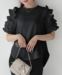 O.S.K | [O.S.K] ショルダーフリルブラウス(シャツ/ブラウス)