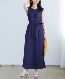 コヒナ cohina オールインワンSサイズ ワッシャーカットオールインワン【低身長・小柄女性】（つなぎ