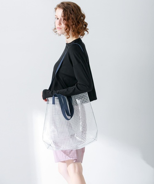 URBAN RESEARCH Sonny Label（アーバンリサーチサニーレーベル）の「ビッグプールバッグ（トートバッグ・レディース・イエロー/ライトブルー/ホワイト・ONE）」の5枚目の写真