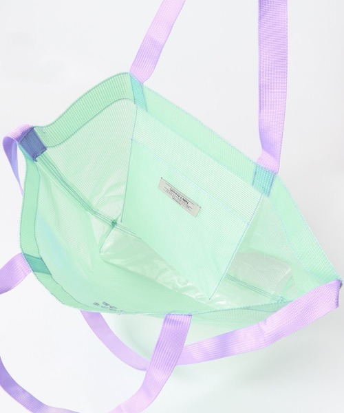 URBAN RESEARCH Sonny Label（アーバンリサーチサニーレーベル）の「ビッグプールバッグ（トートバッグ・レディース・イエロー/ライトブルー/ホワイト・ONE）」の13枚目の写真