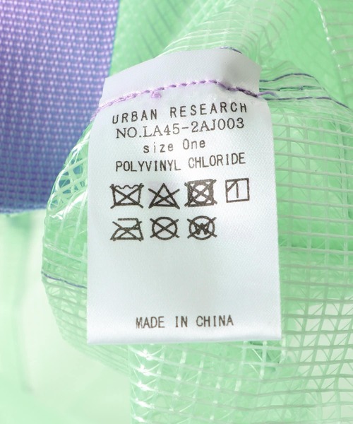 URBAN RESEARCH Sonny Label（アーバンリサーチサニーレーベル）の「ビッグプールバッグ（トートバッグ・レディース・イエロー/ライトブルー/ホワイト・ONE）」の15枚目の写真