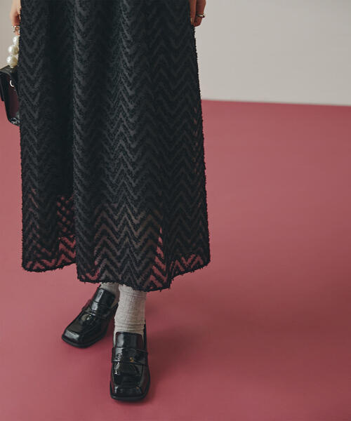 N.(N. Natural Beauty Basic)(エヌエヌナチュラルビューティーベーシック)の「◆ヒールローファー(ローファー・レディース・ブラック/ブラウン・22.5/24.5/23.5)」の4枚目の写真