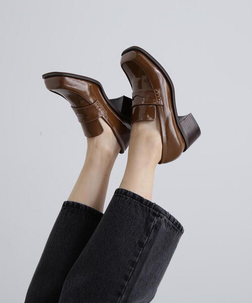 N.(N. Natural Beauty Basic)(エヌエヌナチュラルビューティーベーシック)の「◆ヒールローファー(ローファー・レディース・ブラック/ブラウン・22.5/24.5/23.5)」の12枚目の写真