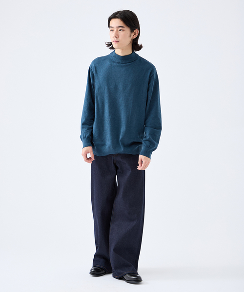B.C STOCK（ベーセーストック）の「12.5oz DENIM J/W 5ポケットパンツ（デニムパンツ・メンズ・ネイビー/ブラック・LARGE/MEDIUM）」の3枚目の写真