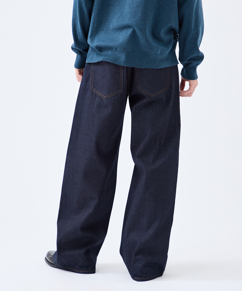 B.C STOCK（ベーセーストック）の「12.5oz DENIM J/W 5ポケットパンツ（デニムパンツ・メンズ・ネイビー/ブラック・LARGE/MEDIUM）」の6枚目の写真