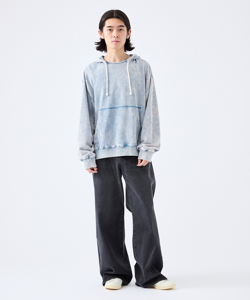 B.C STOCK（ベーセーストック）の「12.5oz DENIM J/W 5ポケットパンツ（デニムパンツ・メンズ・ネイビー/ブラック・LARGE/MEDIUM）」の7枚目の写真