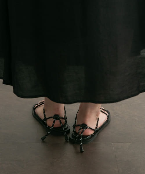 KBF（ケイビーエフ）の「ドローコードサンダル（サンダル・レディース・ブラウン/ブラック・38/37/36）」の10枚目の写真