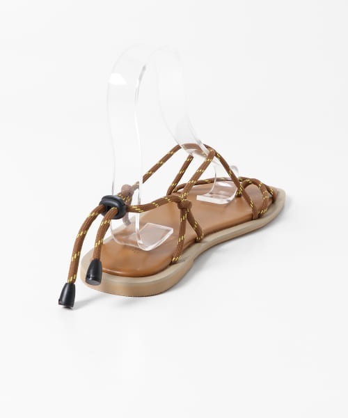 KBF（ケイビーエフ）の「ドローコードサンダル（サンダル・レディース・ブラウン/ブラック・38/37/36）」の8枚目の写真