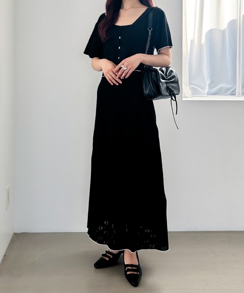 2点セット❤︎　正規品　新品　ヘッドドレス 黒、絶メイドワンピース 黒 Mサイズ LDM0123F0029_zo_a005.jpg