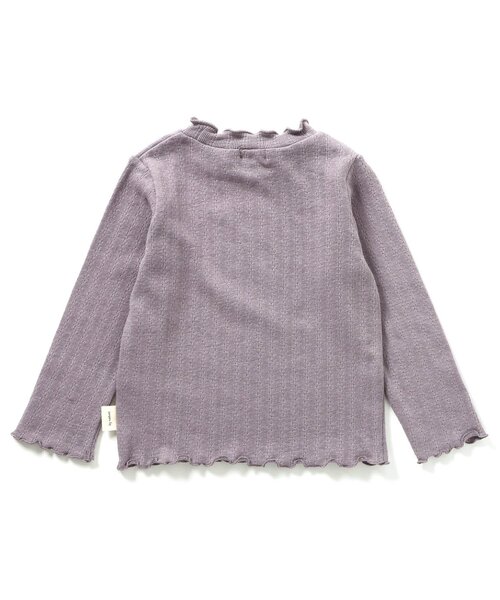 Seraph(セラフ)の「針抜きテレコ長袖Tシャツ(Tシャツ/カットソー・キッズ・グレー/ベージュ/チャコール/ピンク・70/80/90/95/100/110/120/130/140)」の13枚目の写真