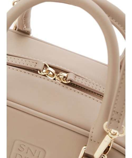 SNIDEL（スナイデル）の「スクエアボストンバッグ（ハンドバッグ・レディース・ブラック/ベージュ系その他/キャメル/バーガンディー・FREE）」の13枚目の写真