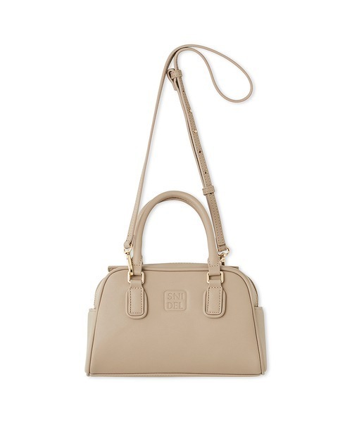 SNIDEL（スナイデル）の「スクエアボストンバッグ（ハンドバッグ・レディース・ブラック/ベージュ系その他/キャメル/バーガンディー・FREE）」の5枚目の写真