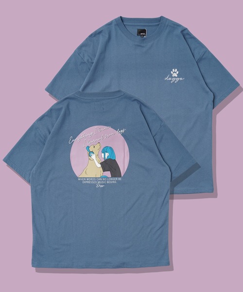 送料無料 ストリート バックプリント オーバーサイズ 6878 ワンフォークロージング 1111clothing バックプリント tシャツ