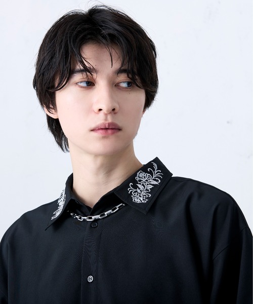 バックプリーツ刺繍シャツ（シャツ/ブラウス）｜Ellno Loset（エルノ