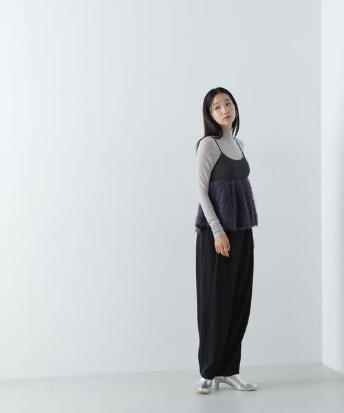 NATURAL BEAUTY BASIC(ナチュラルビューティーベーシック)の「◇リラクシーバレルパンツ(その他パンツ・レディース・グレー系その他/ブラック・MEDIUM/SMALL)」の10枚目の写真